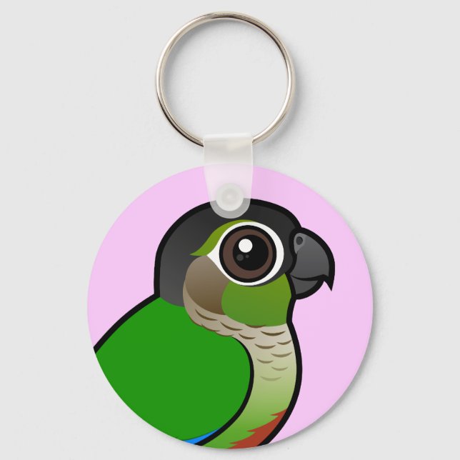 Birdorable Green-cheeked Conure Keychain (Front)