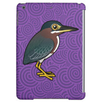 Cute Green Heron Case Savvy Glossy Finish iPad Air Case