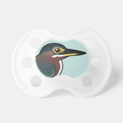 Cute Green Heron BooginHead® Custom Pacifier (6+ Months)