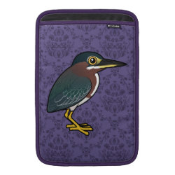 Cute Green Heron Macbook Air Sleeve