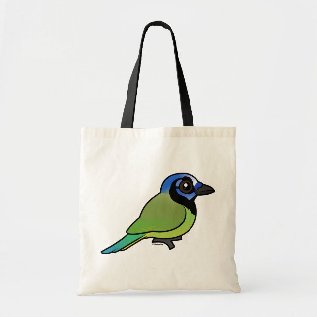 Birdorable Green Jay Tote Bag (Front)