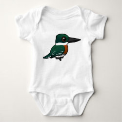 Green Kingfisher Baby Jersey Bodysuit