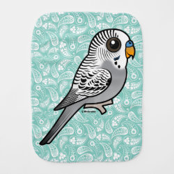 Birdorable Grey Budgie Burp Cloth