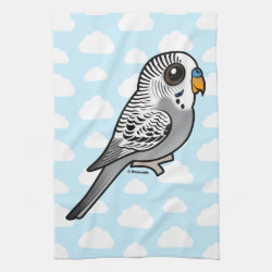 Birdorable Grey Budgie Kitchen Towel 16