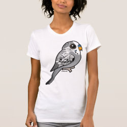 Birdorable Grey Budgie Women's American Apparel Fine Jersey Short Sleeve T-Shirt