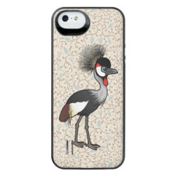 Grey Crowned-Crane Uncommon iPhone 5/5s Clearly™ Deflector Case