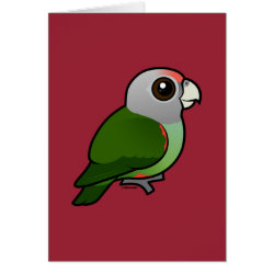 Grey-headed Parrot Greeting Card