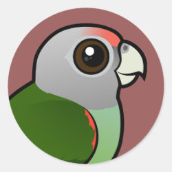Grey-headed Parrot Round Sticker