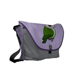 Grey-headed Parrot Rickshaw Medium Zero Messenger Bag