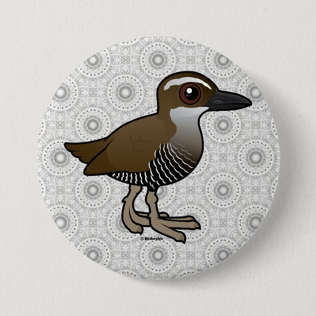 Birdorable Guam Rail Button (Front)