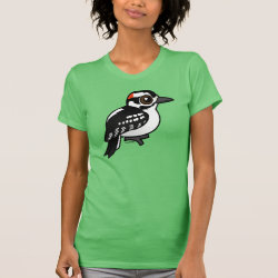 Hairy Woodpecker Women's American Apparel Fine Jersey Short Sleeve T-Shirt