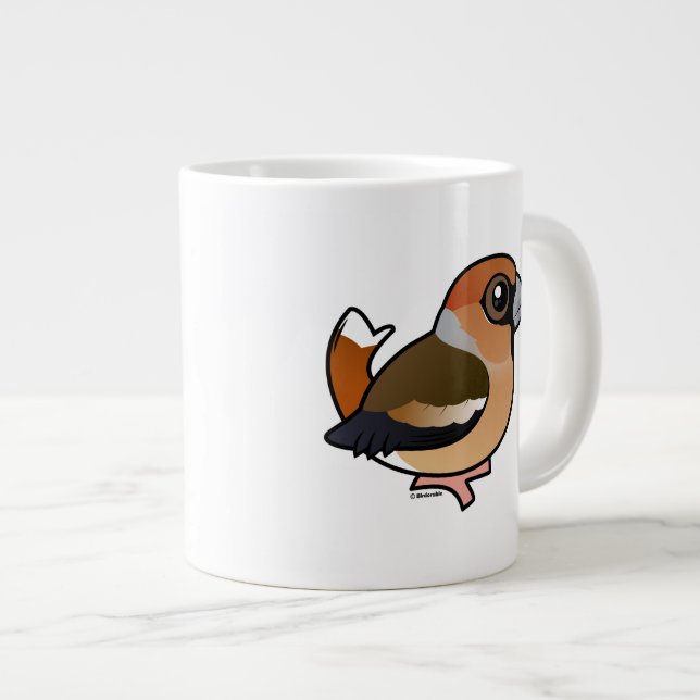 Birdorable Hawfinch Giant Coffee Mug (Front Right)