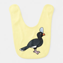 Helmeted Curassow Baby Bib