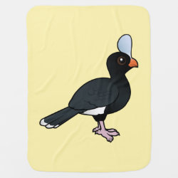 Helmeted Curassow Baby Blanket