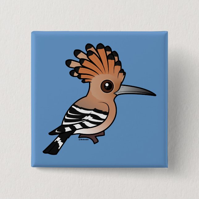 Birdorable Hoopoe Button (Front)