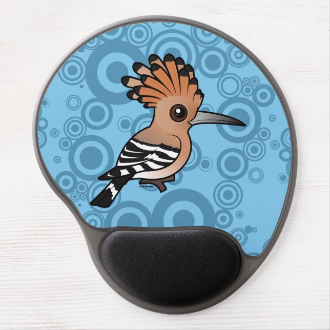 Birdorable Hoopoe Gel Mouse Pad (Front)