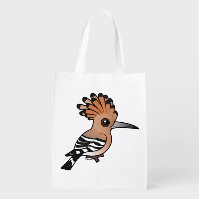 Birdorable Hoopoe Reusable Grocery Bag (Back)