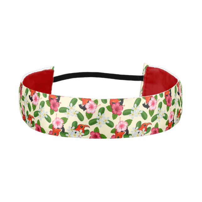 Birdorable Iiwis and Flowers Athletic Headband (Front)