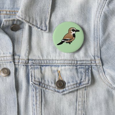 Birdorable Iranian Ground Jay Button