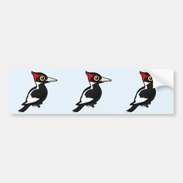 Birdorable Ivory-billed Woodpecker Bumper Sticker (Front)