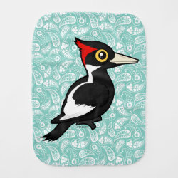 Ivory-billed Woodpecker Burp Cloth