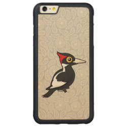 Ivory-billed Woodpecker Carved iPhone 6 Plus Slim Wood Case