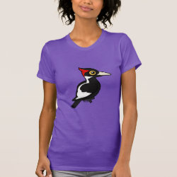 Ivory-billed Woodpecker Women's American Apparel Fine Jersey Short Sleeve T-Shirt