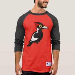 Ivory-billed Woodpecker Men's Champion Raglan 3/4 Sleeve Shirt