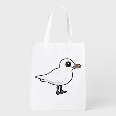 Birdorable Ivory Gull Grocery Bag
