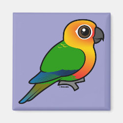 Birdorable Jandaya Parakeet Square Magnet