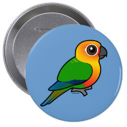 Birdorable Jandaya Parakeet Round Button