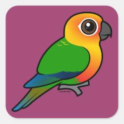 Birdorable Jandaya Parakeet Square Sticker