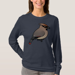 Japanese Waxwing Women's Basic Long Sleeve T-Shirt