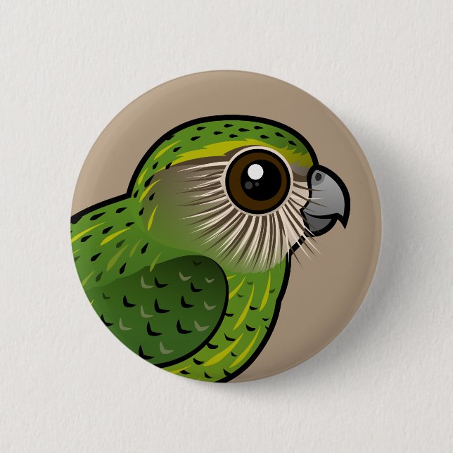 Birdorable Kakapo Pinback Button (Front)