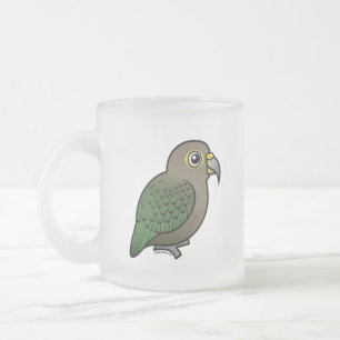 Birdorable Kea Frosted Glass Coffee Mug