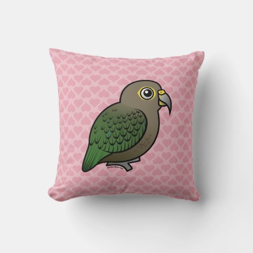 Birdorable Kea Throw Pillow