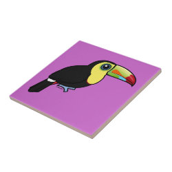 Keel-billed Toucan Small Ceremic Tile (4.25