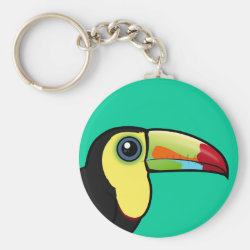 Keychain Toucan keychain key tag toucan paradise bird keychain