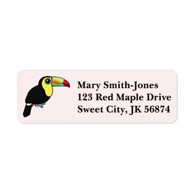 Birdorable Keel-billed Toucan Label