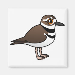 Birdorable Killdeer Square Magnet