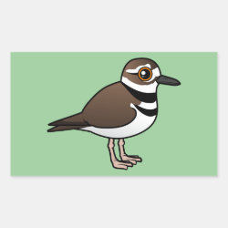Birdorable Killdeer Rectangle Sticker