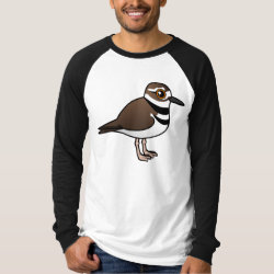 Birdorable Killdeer Men's Canvas Long Sleeve Raglan T-Shirt