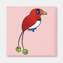 King Bird-of-paradise Square Magnet