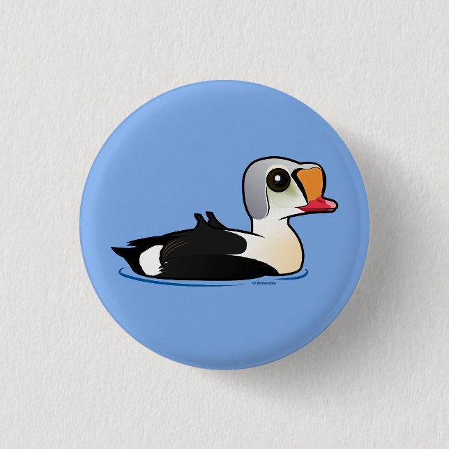 Birdorable King Eider Button (Front)