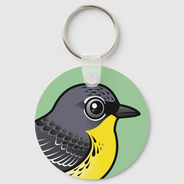 Birdorable Kirtland's Warbler Keychain (Front)