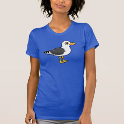Lesser Black-backed Gull Women's American Apparel Fine Jersey Short Sleeve T-Shirt