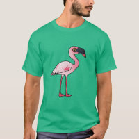 Lesser Flamingo Men's Basic Dark T-Shirt