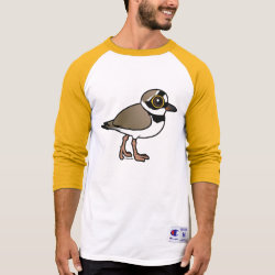 Little Ringed Plover Men's Champion Raglan 3/4 Sleeve Shirt