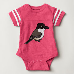 Loggerhead Kingbird Baby Football Bodysuit