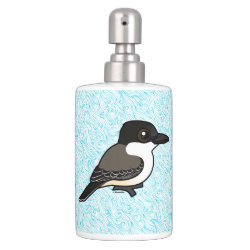 Loggerhead Kingbird Toothbrush Holder and Soap Dispenser Set